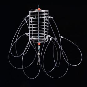1pc Crab Trap Snare With Multiple Hooks; Reusable Bait Cage For Outdoor Crap Shrimp Lobster