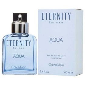 ($82 Value) Calvin Klein Eternity Aqua Eau De Toilette Spray, Cologne for Men, 3.4 Oz