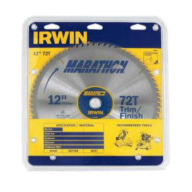 Irwin Marathon 12 in. Dia. x 1 in. Carbide Miter and Table Saw Blade 72 teeth 1 pc