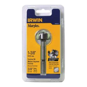 Irwin Marples 1 3/8 in. Dia. x 6 in. L Carbon Steel Forstner Drill Bit 3/8 in. Round Shank 1 pc.