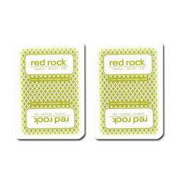 Single Deck Used in Casino Playing Cards - Red Rock