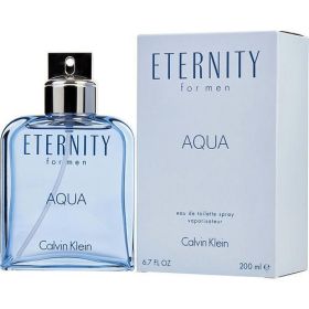 ETERNITY AQUA by Calvin Klein EDT SPRAY 6.7 OZ