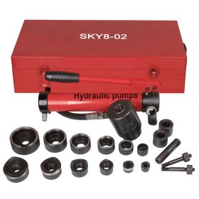 10ton Hydraulic Metal Punch Kit Red