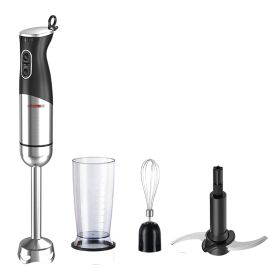 5 Core Handheld Blender 3 IN 1, Electric Hand Held Blenders 500W| Immersion 800ml Beaker & Whisk| 9 Speed Heavy Duty Stick, Stainless Steel Blades for