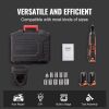 VEVOR 3/8" Cordless Electric Ratchet Wrench Set, 12V 33 Ft-lbs Power Ratchet Tool Kit, 45-Min Fast Charge, 2-Pack 2.0Ah Battery, Built-in LED Light, V