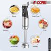 5 Core Handheld Blender 3 IN 1, Electric Hand Held Blenders 500W| Immersion 800ml Beaker & Whisk| 9 Speed Heavy Duty Stick, Stainless Steel Blades for