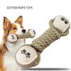 Pet Dog Toys For Large Small Dogs Toy Interactive Cotton Rope Mini Dog Toys Ball For Dogs Accessories Toothbrush Chew Premium Cotton-Poly Tug Toy For