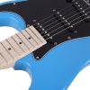 [Do Not Sell on Amazon]Glarry GST Stylish Electric Guitar Kit with Black Pickguard Sky Blue