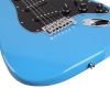 [Do Not Sell on Amazon]Glarry GST Stylish Electric Guitar Kit with Black Pickguard Sky Blue