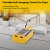 20000mAh Transparent Power Bank Portable Mini Phone Charger External Battery Pack with 3 Inbuilt Cables 4 Light Modes Digital Display Handle
