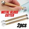 2Pcs Professional Glass Cutter Metal Carbide Precision Anti-Skid Cutting Tools
