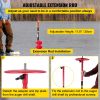 VEVOR Ice Drill Auger, 8" Diameter Nylon Ice Auger, 39" Length Ice Auger Bit,Auger Drill with 11.8" Extension Rod,Auger Bit w/Drill Adapter,Top Plate