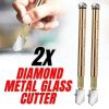 2Pcs Professional Glass Cutter Metal Carbide Precision Anti-Skid Cutting Tools