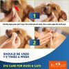 Cat Dog Eye Wash Wipes Tear Stain Remover Cleaner Eye Infection Treatment Helps Prevent Pink Eye Relief Allergies Symptoms Runny Dry Eyes Safe for Sma
