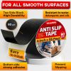 Grip Tape Heavy Duty Anti Slip Tape for Stairs Outdoor Indoor Waterproof 4Inch x 35Ft Safety Non Skid Roll for Stair Steps Ramp Traction Black
