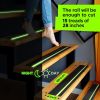 Grip Tape Heavy Duty Anti Slip Tape for Stairs 4 Inch x 35 Feet Black with Glow in The Dark Strips Outdoor Indoor Waterproof Non Skid Roll for Stair S