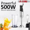 5 Core Handheld Blender 3 IN 1, Electric Hand Held Blenders 500W| Immersion 800ml Beaker & Whisk| 9 Speed Heavy Duty Stick, Stainless Steel Blades for