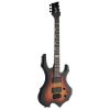[Do Not Sell on Amazon] Glarry Flame Shaped H-H Pickup Electric Guitar Kit with 20W Electric Guitar AMP Bag Strap Picks Shake Cable Wrench Tool Sunset