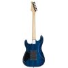 [Do Not Sell on Amazon] Glarry GST Stylish H-H Pickup Tiger Stripe Electric Guitar Kit with 20W AMP Bag Guitar Strap Blue