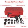 10ton Hydraulic Metal Punch Kit Red