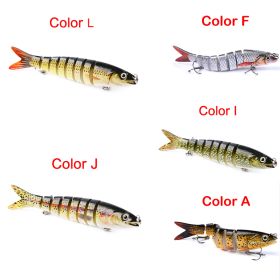 Pike Fishing Lures Artificial Multi Jointed Sections Hard Bait Trolling Pike Carp Fishing Tools (Option: 5PCS Set B)