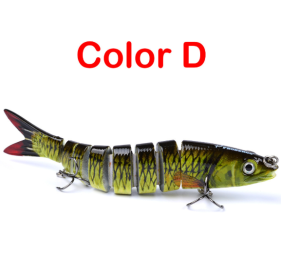 Pike Fishing Lures Artificial Multi Jointed Sections Hard Bait Trolling Pike Carp Fishing Tools (Option: D)