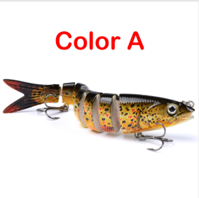 Pike Fishing Lures Artificial Multi Jointed Sections Hard Bait Trolling Pike Carp Fishing Tools (Option: A)