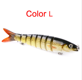 Pike Fishing Lures Artificial Multi Jointed Sections Hard Bait Trolling Pike Carp Fishing Tools (Option: L)