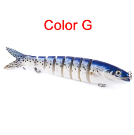 Pike Fishing Lures Artificial Multi Jointed Sections Hard Bait Trolling Pike Carp Fishing Tools (Option: G)