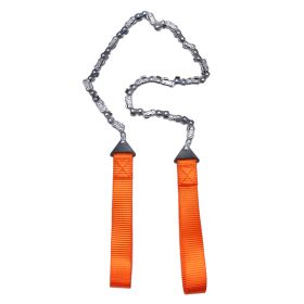 24 inch portable hand chain saw outdoor survival hand saw garden garden hand saw outdoor wire saw (Option: 33teeth orange)