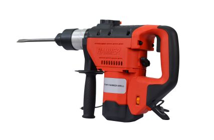 Rotary Hammer 1100W(Red + Black) 1-1/2" SDS Plus Rotary Hammer Drill 3 Functions (Color: Red)