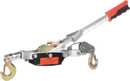 Winch Ratchet Tool, Gear Power Puller,Pulling Boat Marine,Heavy Duty Cable Come Along Tool,Automotive Hoist Winch Puller (Type: 8800 Lbs)